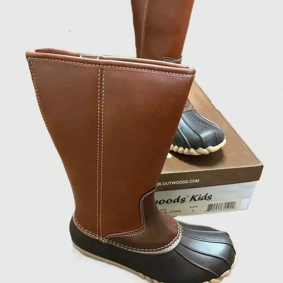 Outwood Kids tall duck boots sz 2​ - Picture 2 of 6